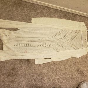 White cardigan